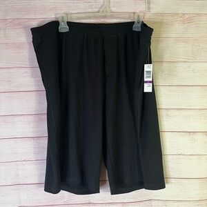 Hue NWT Black Soft‎ Fabric Shorts Size 2X